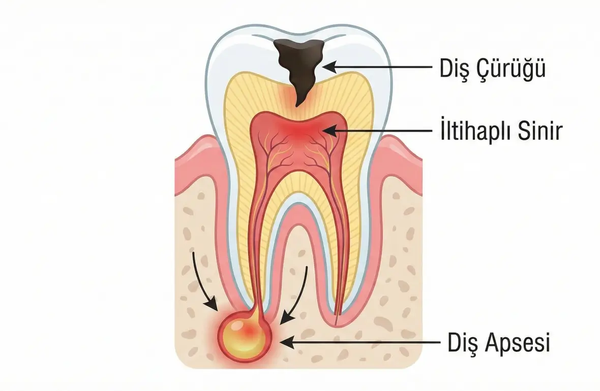 diş çürükleri ve apseler