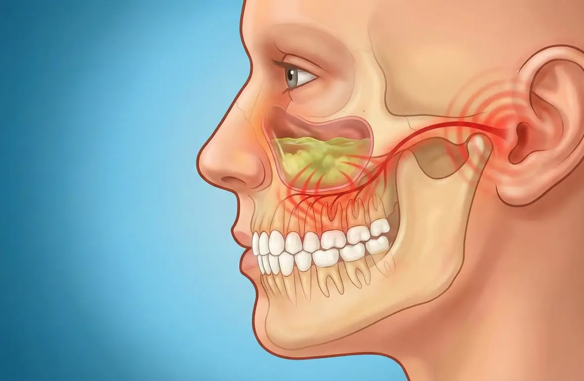 sinuzit ve kulak yansıması