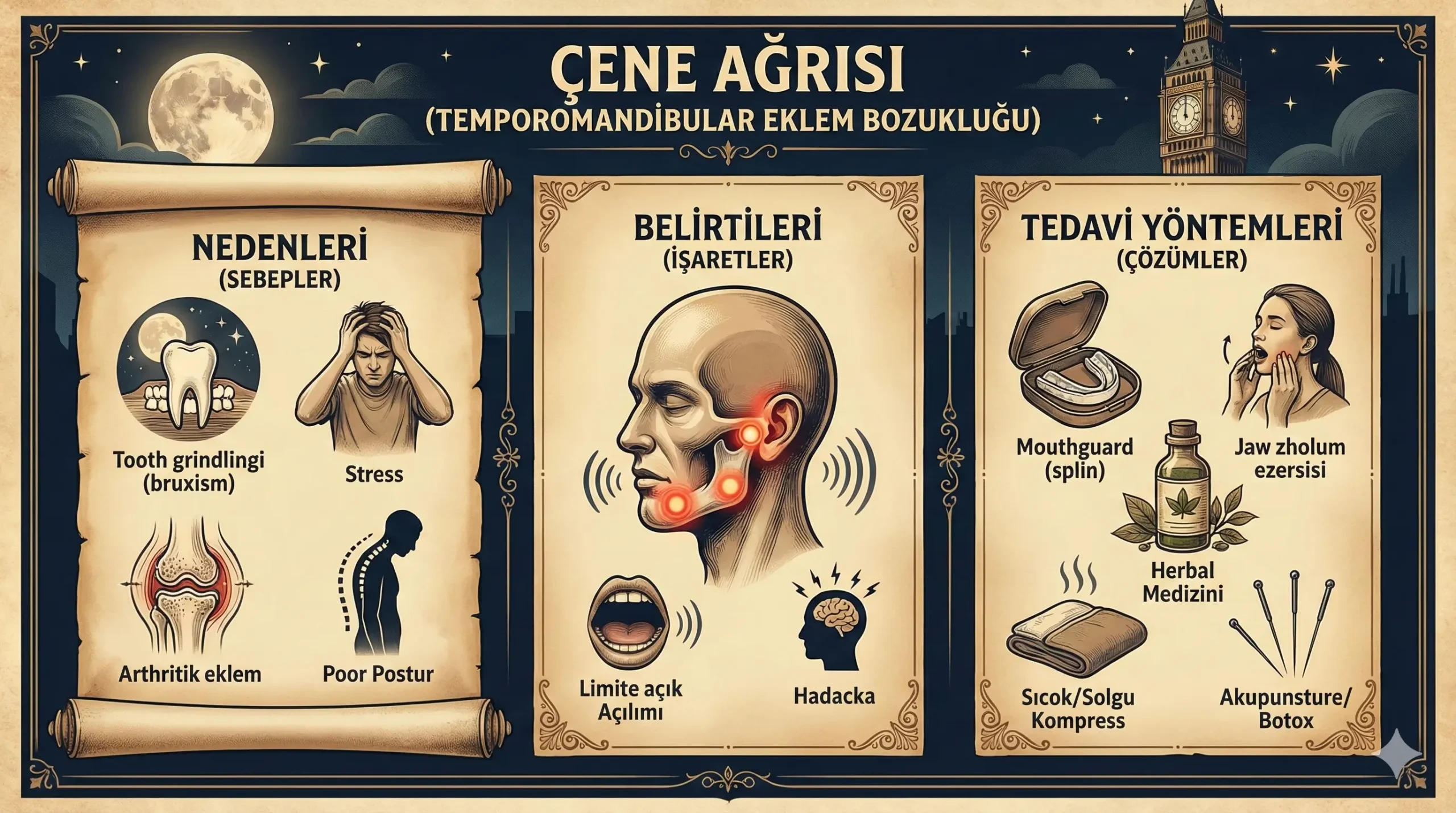 çene ağrısı neden olur? Belirtileri ve tedavi yöntemleri