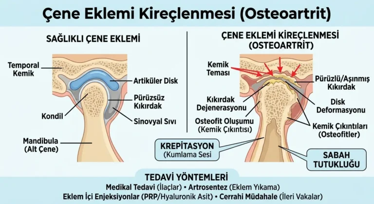 çene eklemi kireçlenmesi osteoartrit ve tedavisi
