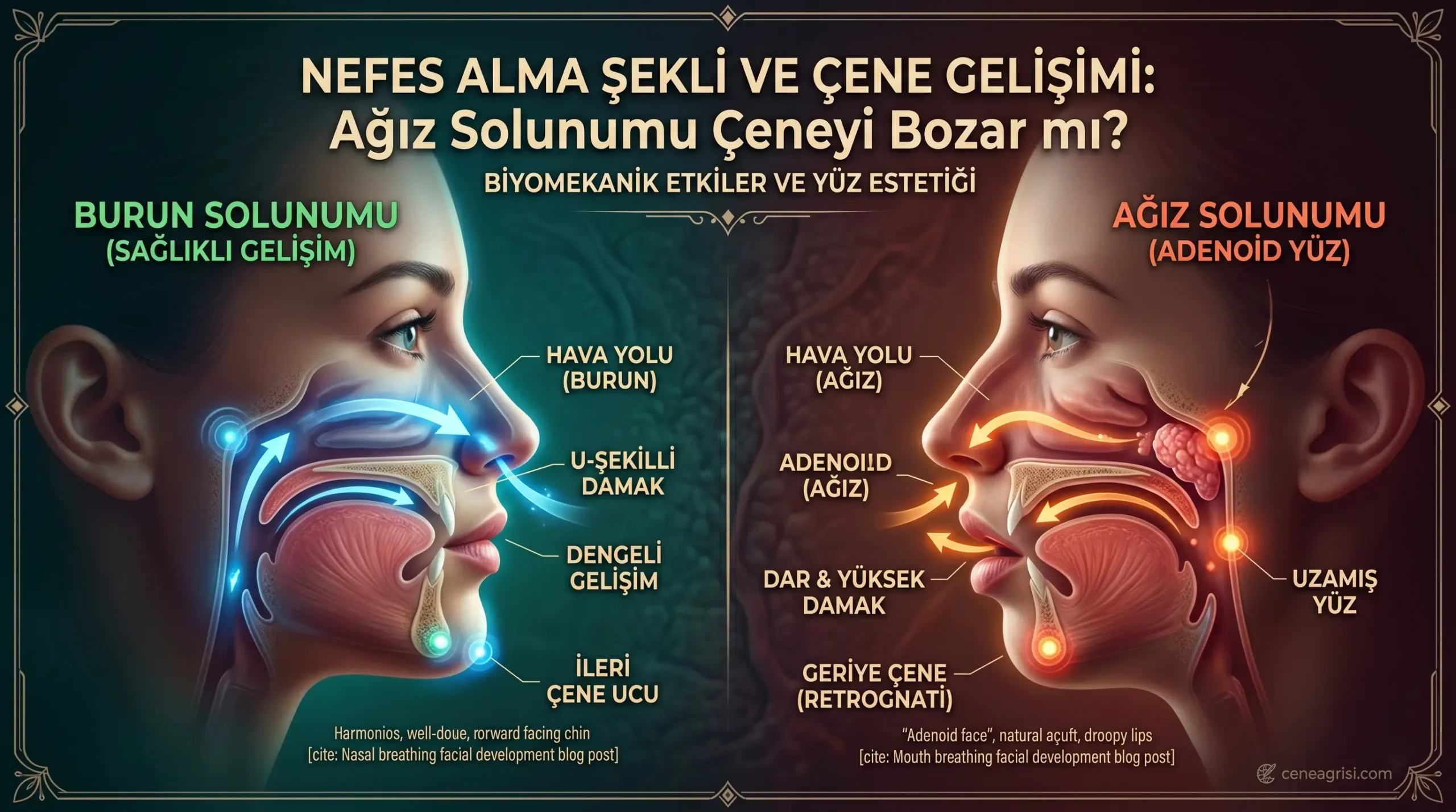 ağız solunumu çeneyi bozar mı