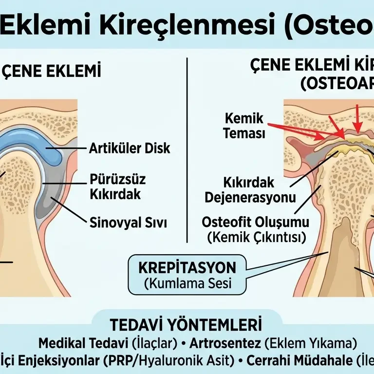 çene eklemi kireçlenmesi osteoartrit ve tedavisi